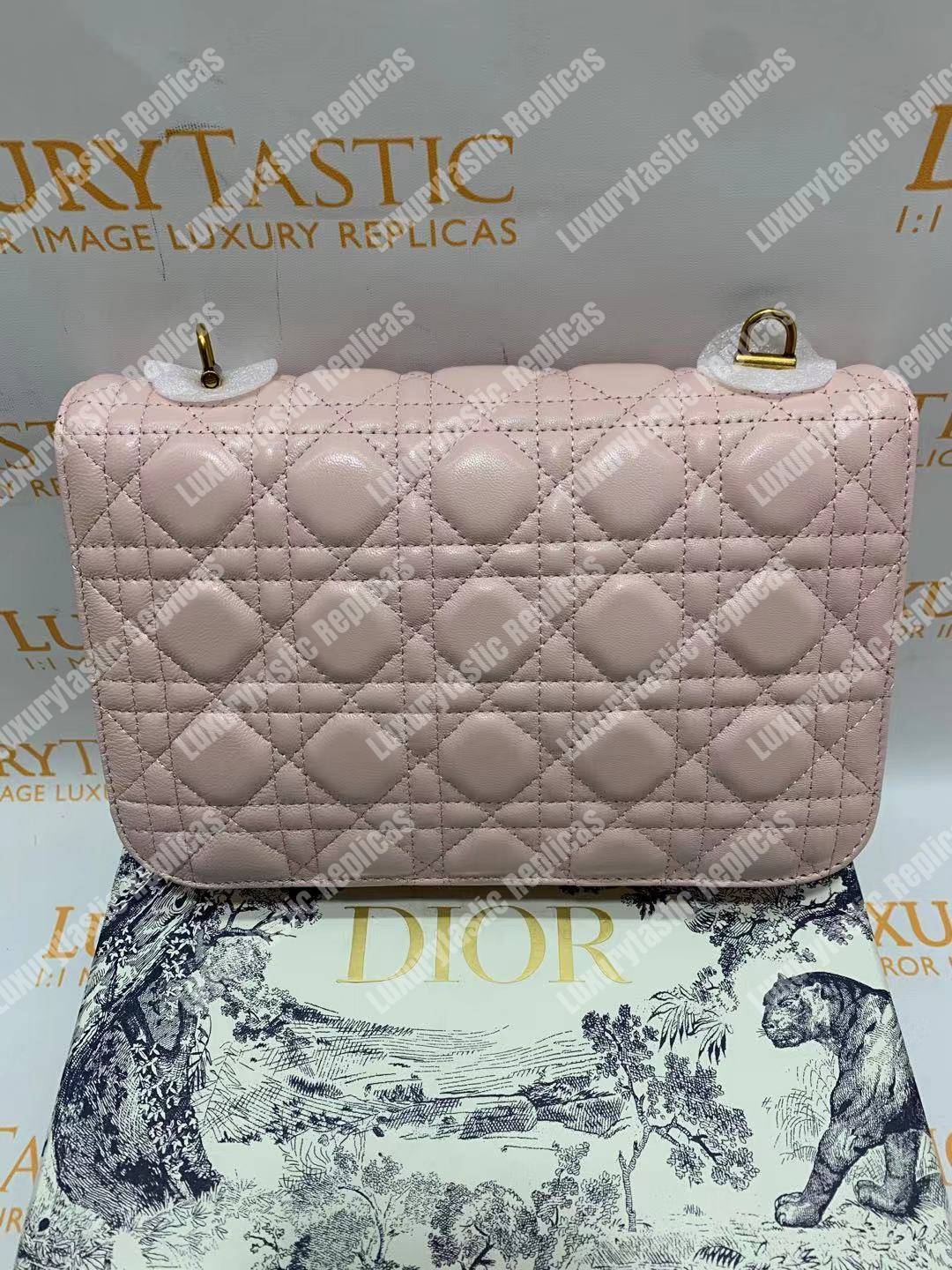 D*or lambskin D*oraddict flap bag pink