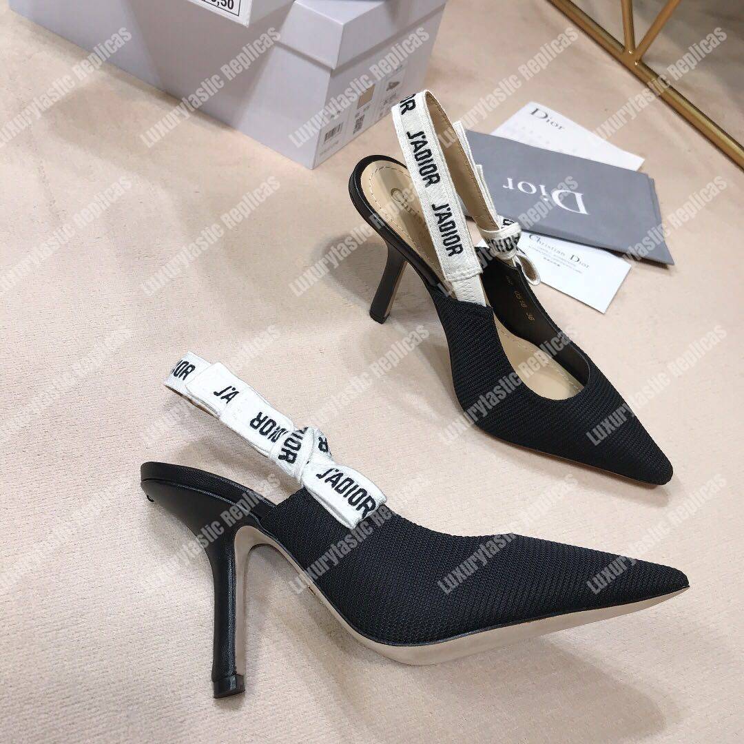 D*or j’aD*or slingback in technical fabric black