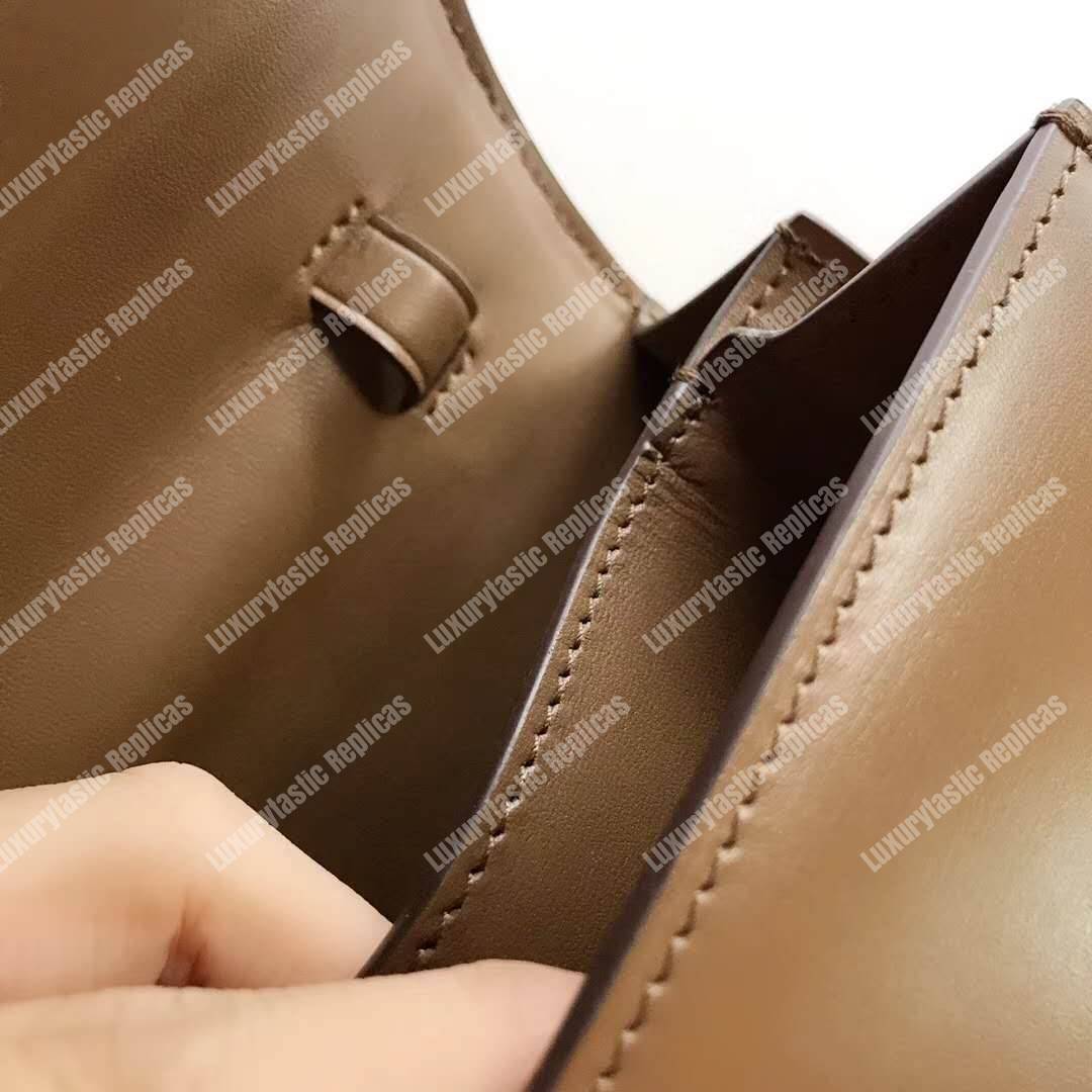 Ce**e teen classic bag in box calfskin brown