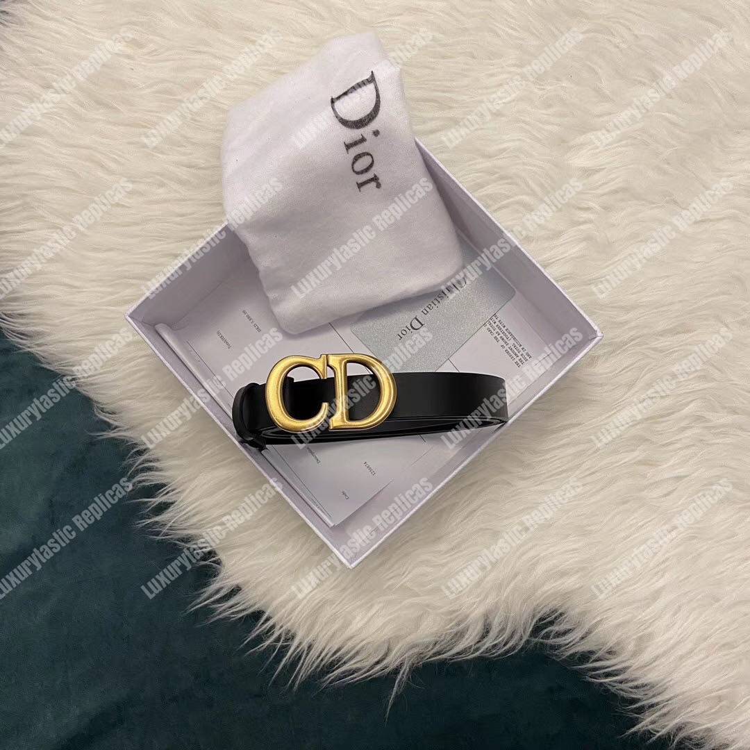 D*or saddle calfskin belt