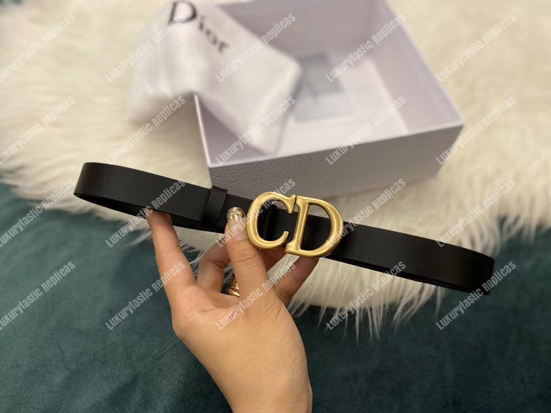 D*or saddle calfskin belt