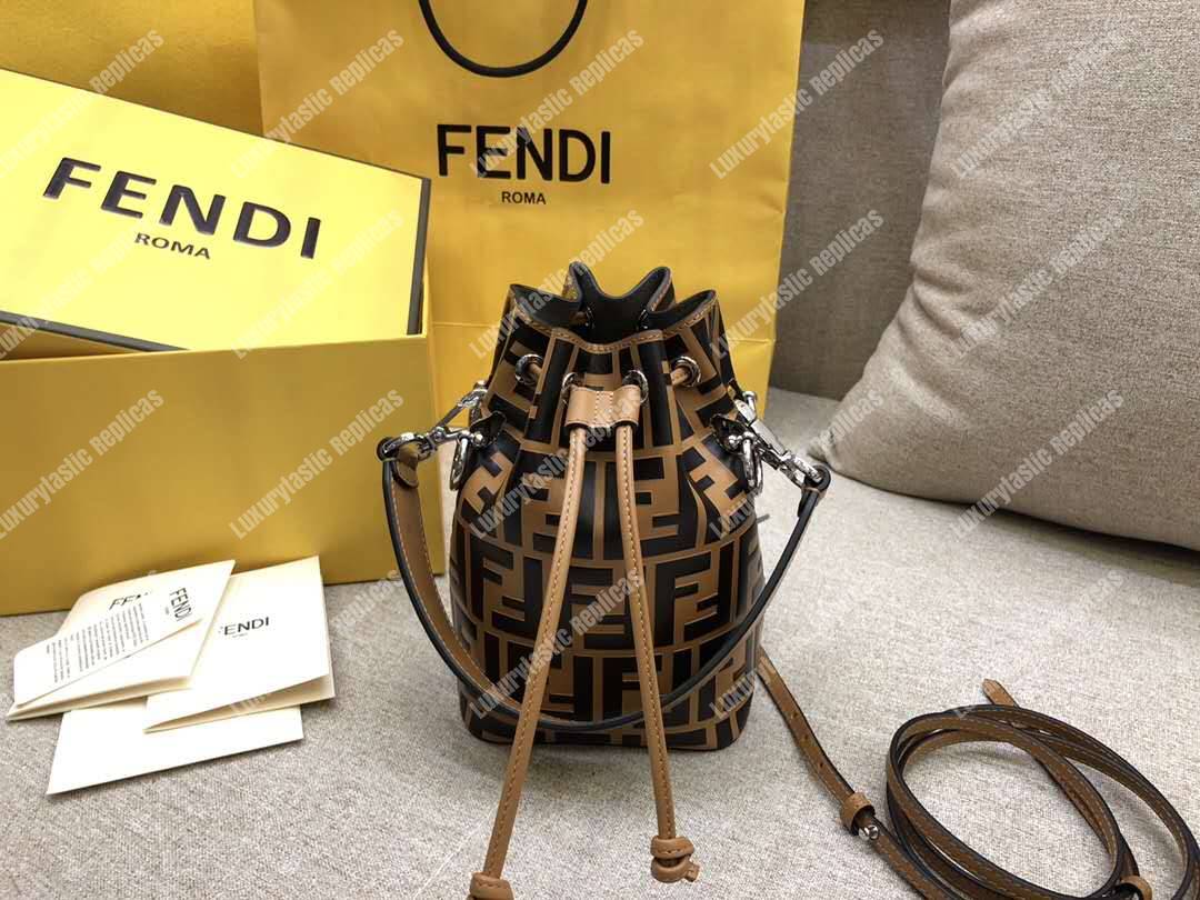 F**di mon tresor brown mini bag