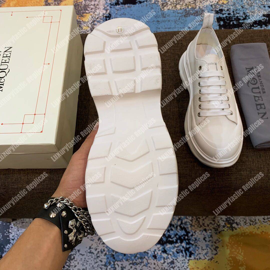 Alexander Mcqueen Tread Slick Lace White