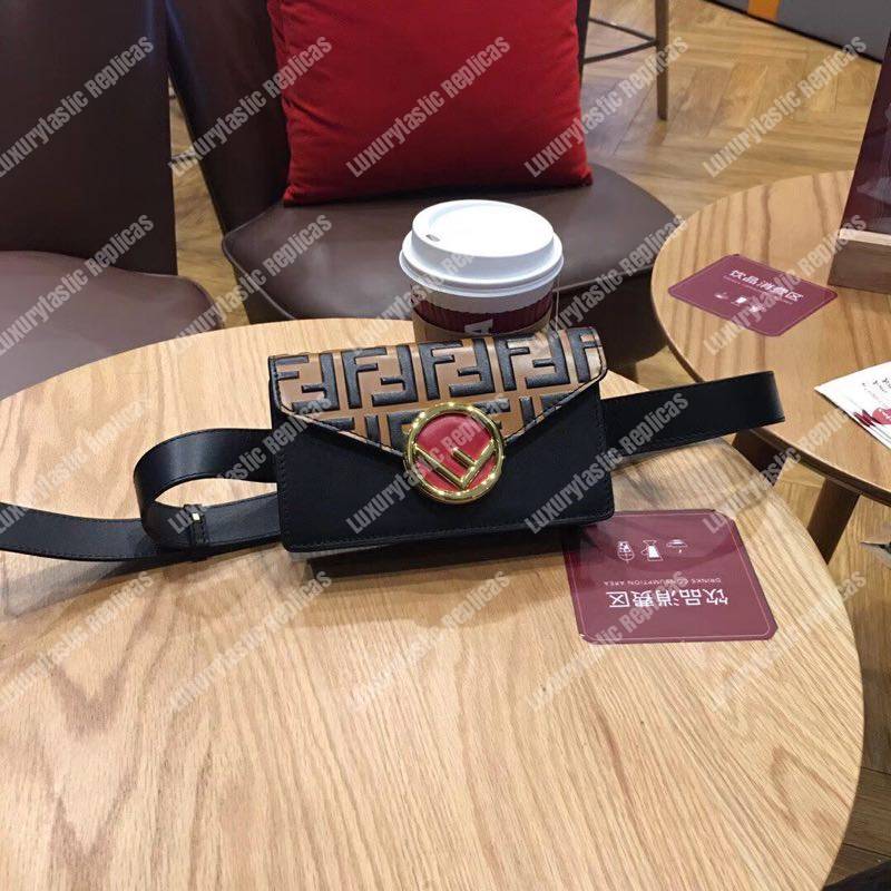 F**di multicolour leather belt bag