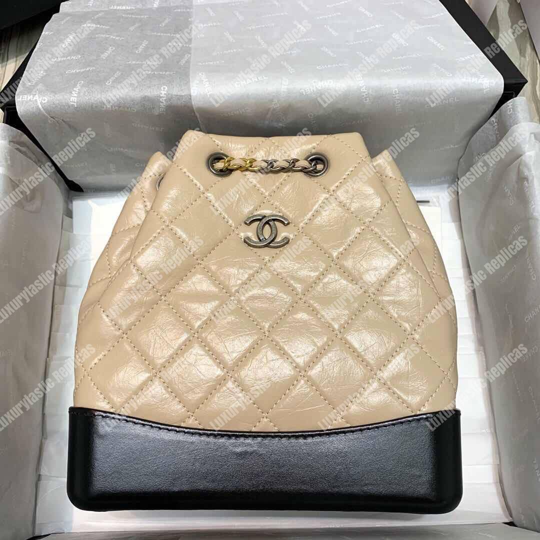 Ch*el 2017 gabrielle backpack beige