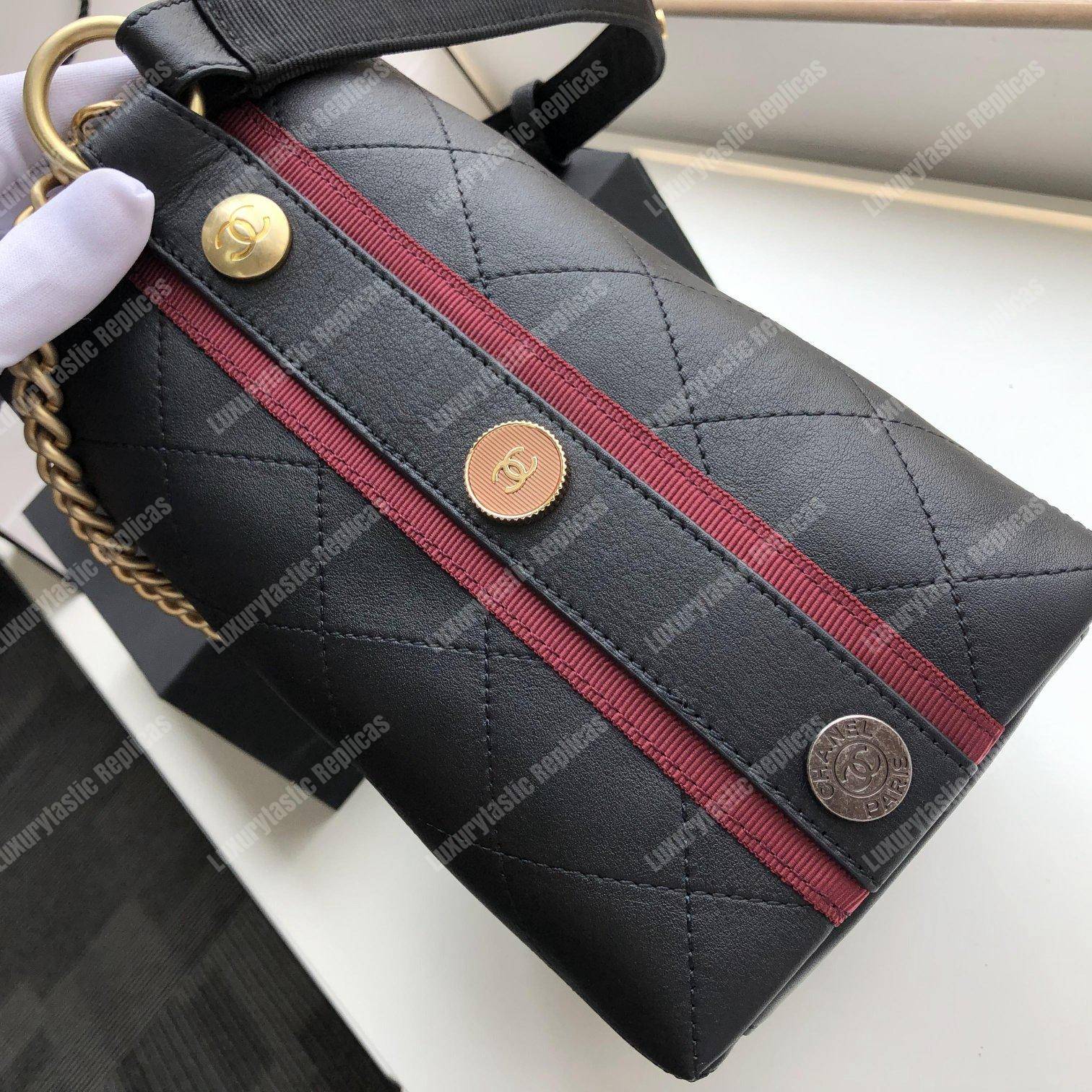 Ch*el hobo handbag black