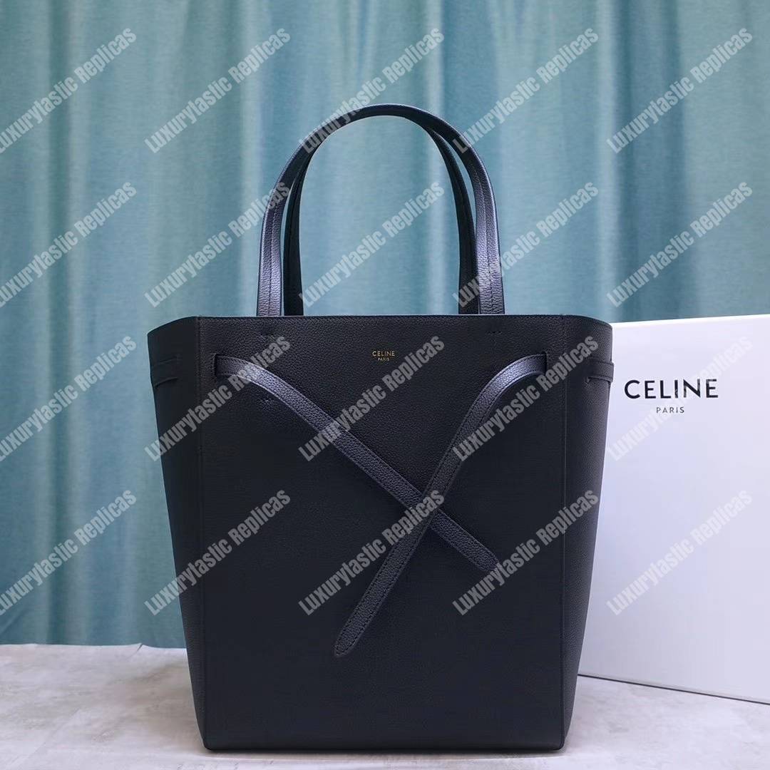 Ce**e small cabas phantom in soft grained calfskin black