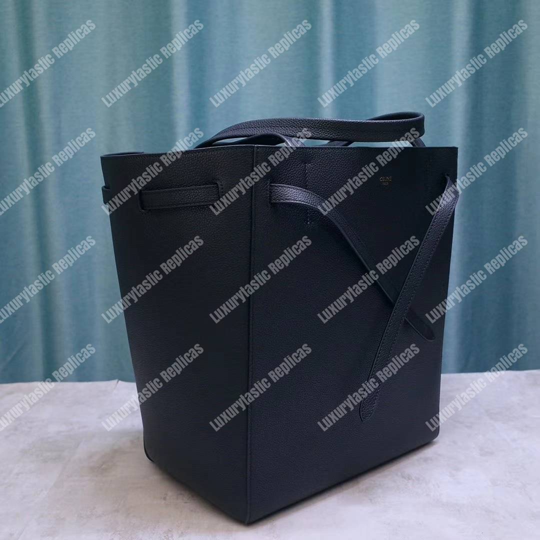 Ce**e small cabas phantom in soft grained calfskin black