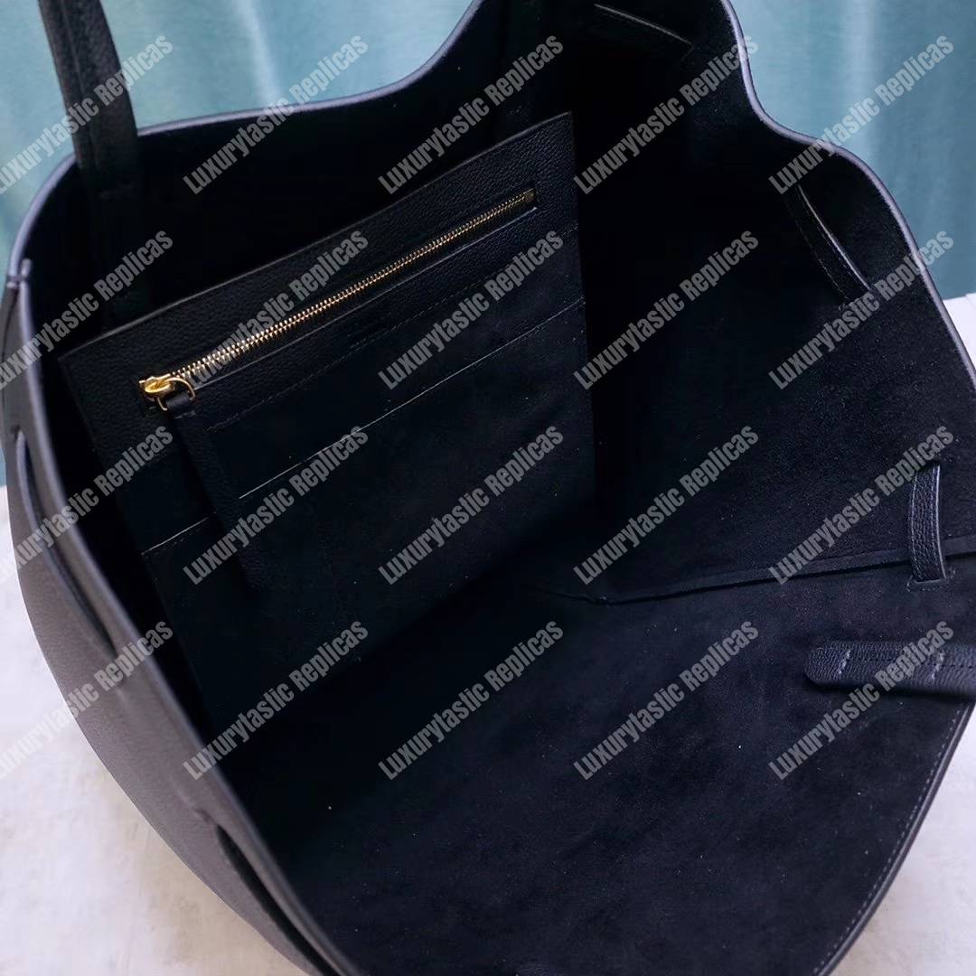 Ce**e small cabas phantom in soft grained calfskin black