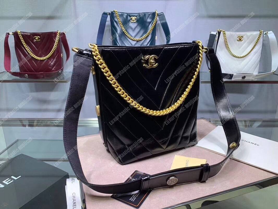 Ch*el hobo handbag black