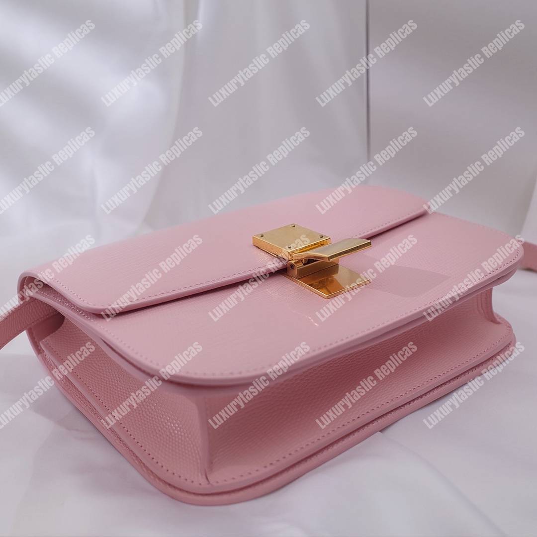 Ce**e medium classic bag in box calfskin antique rose