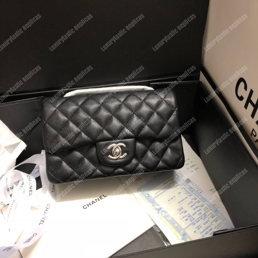 Ch*el mini flap bag black