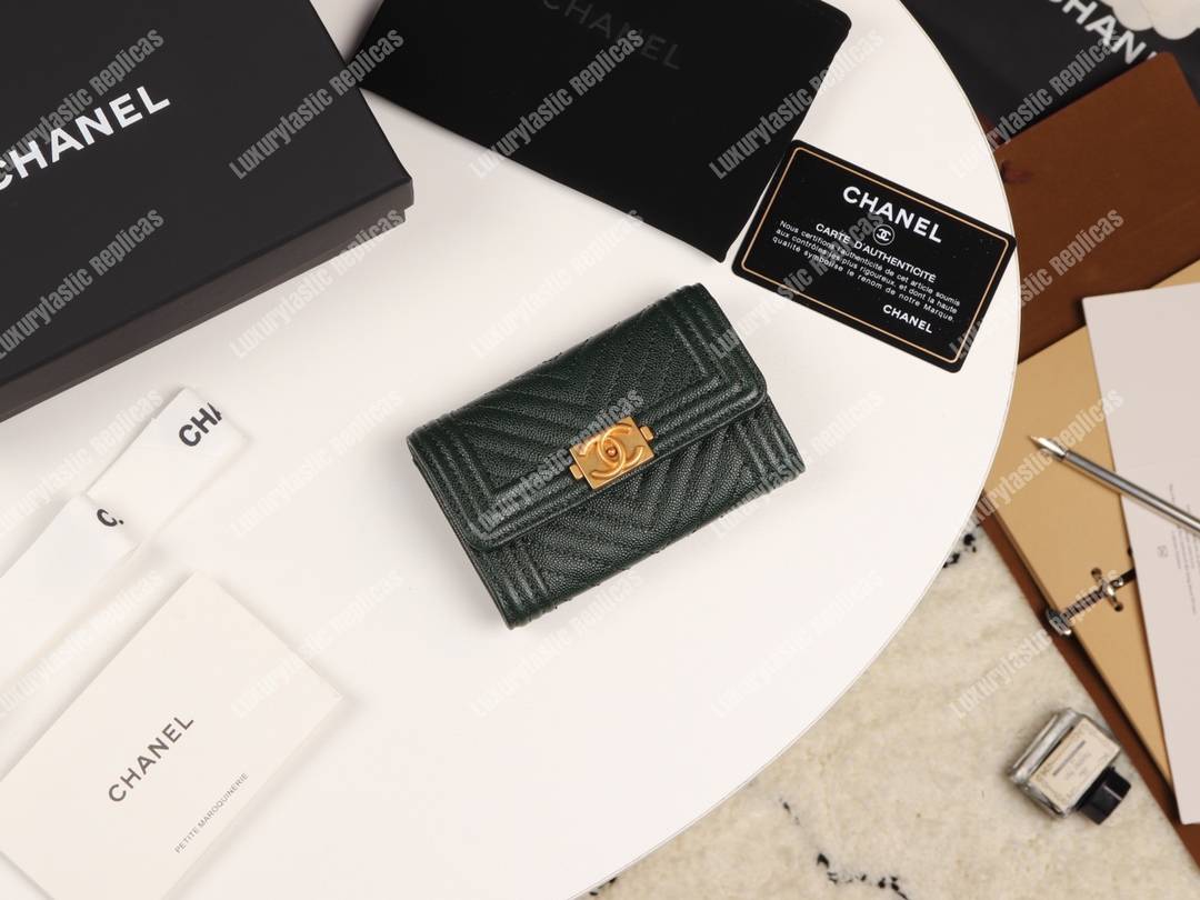 Ch*el boy Ch*el flap card holder black