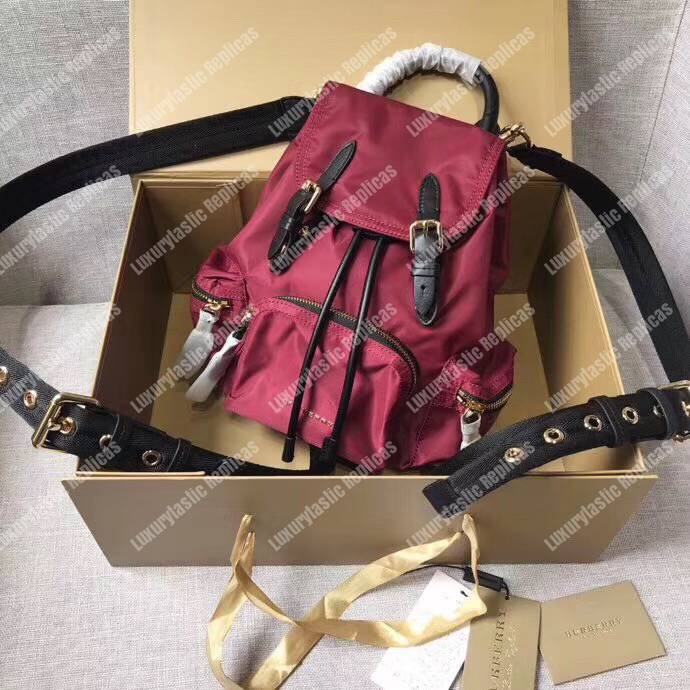 B**rry the small rucksack in maroon