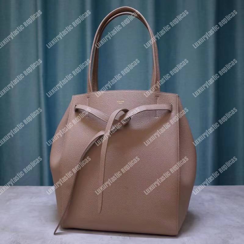 Ce**e small cabas phantom in soft grained calfskin taupe