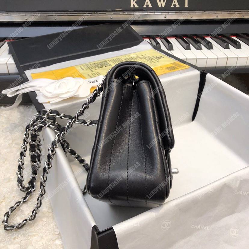 Ch*el mini flap bag black