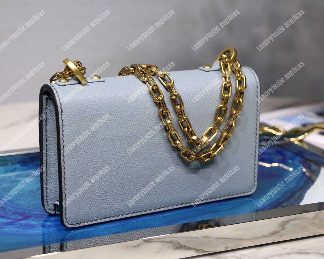 j’aD*or calfskin flap bag off-white