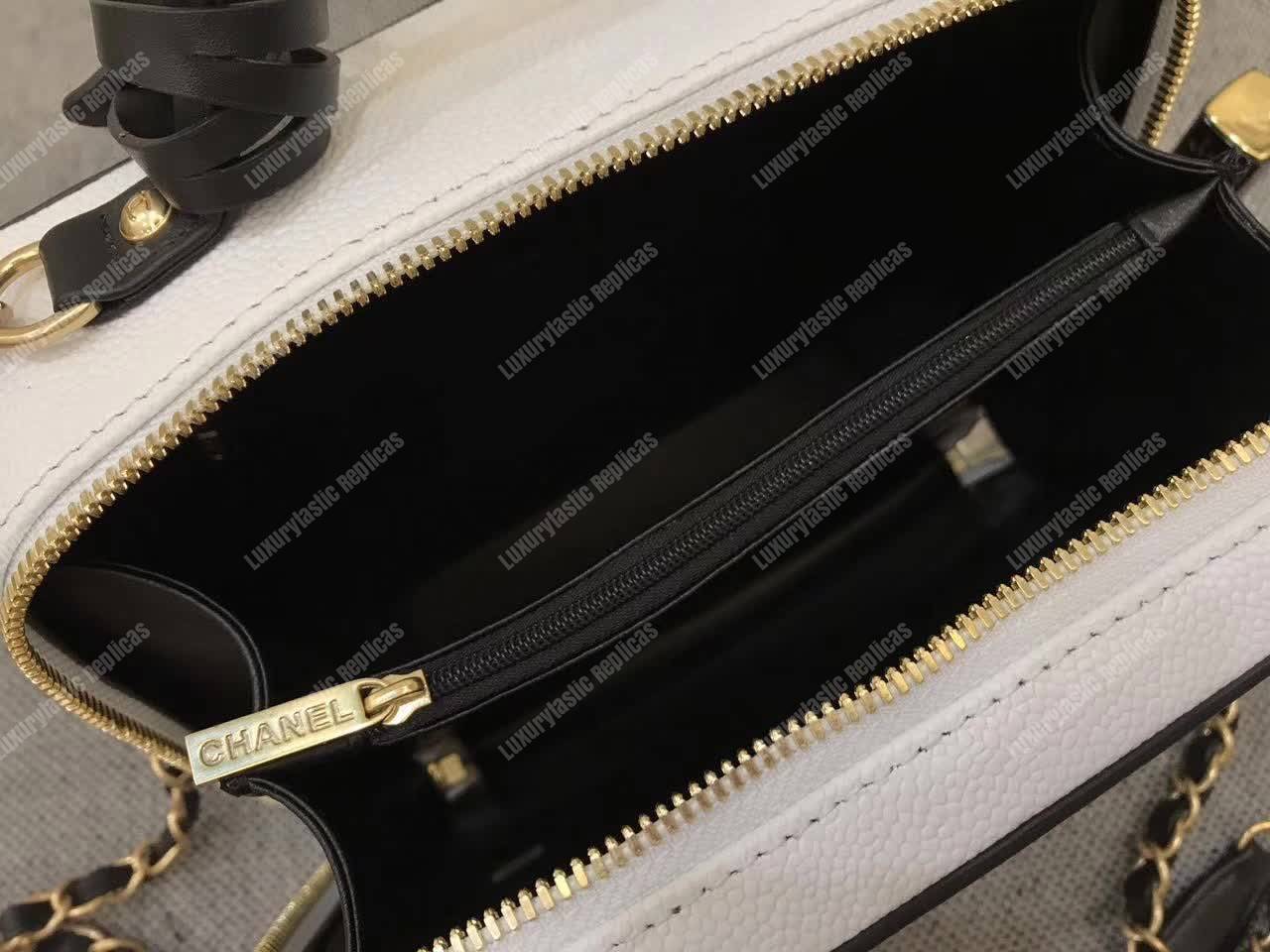 Ch*el small vanity case white