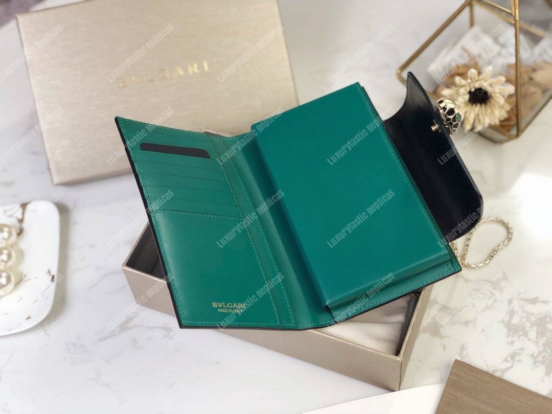 BVL Serpenti Forever Techno-Hybrid Wallet Black
