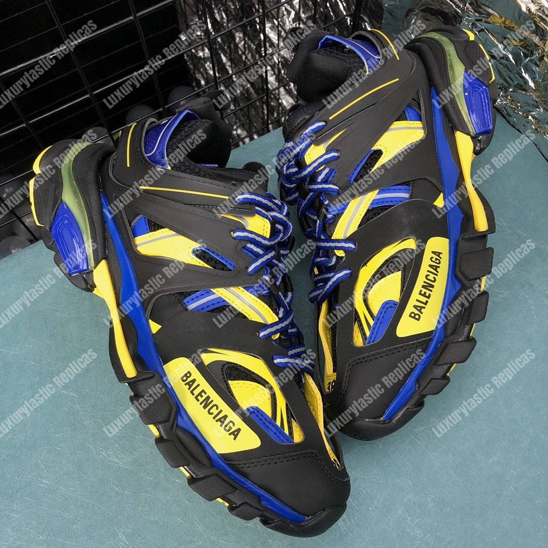 Ba*len*cia*ga track sneaker black/yellow/blue