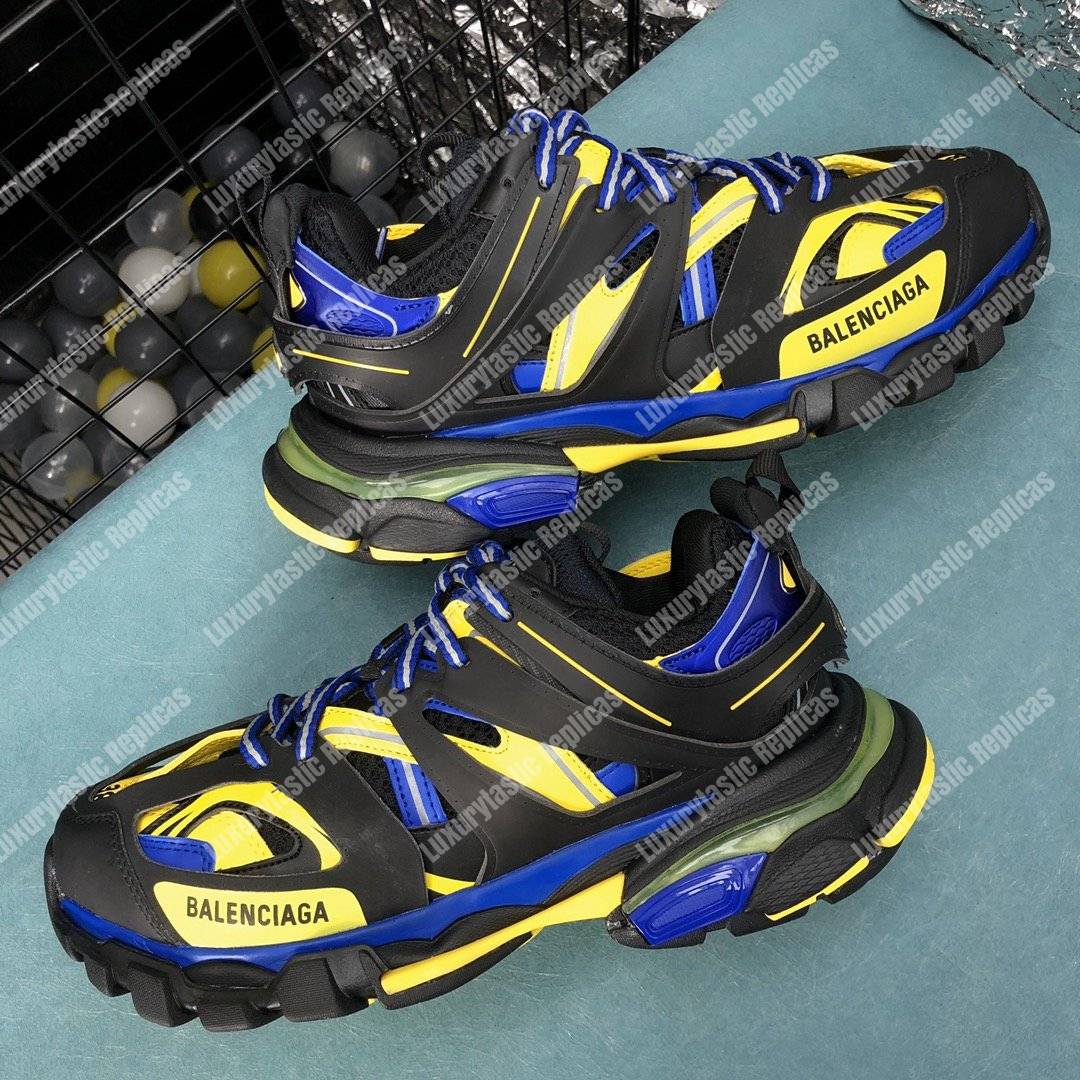 Ba*len*cia*ga track sneaker black/yellow/blue
