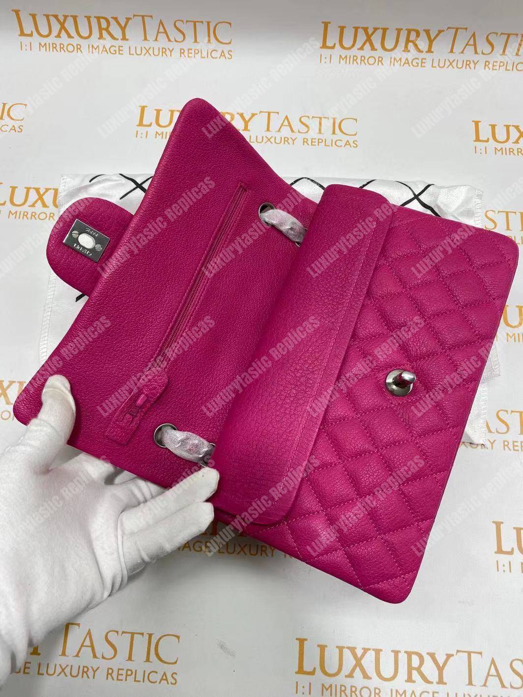 Ch*el medium classic handbag pink