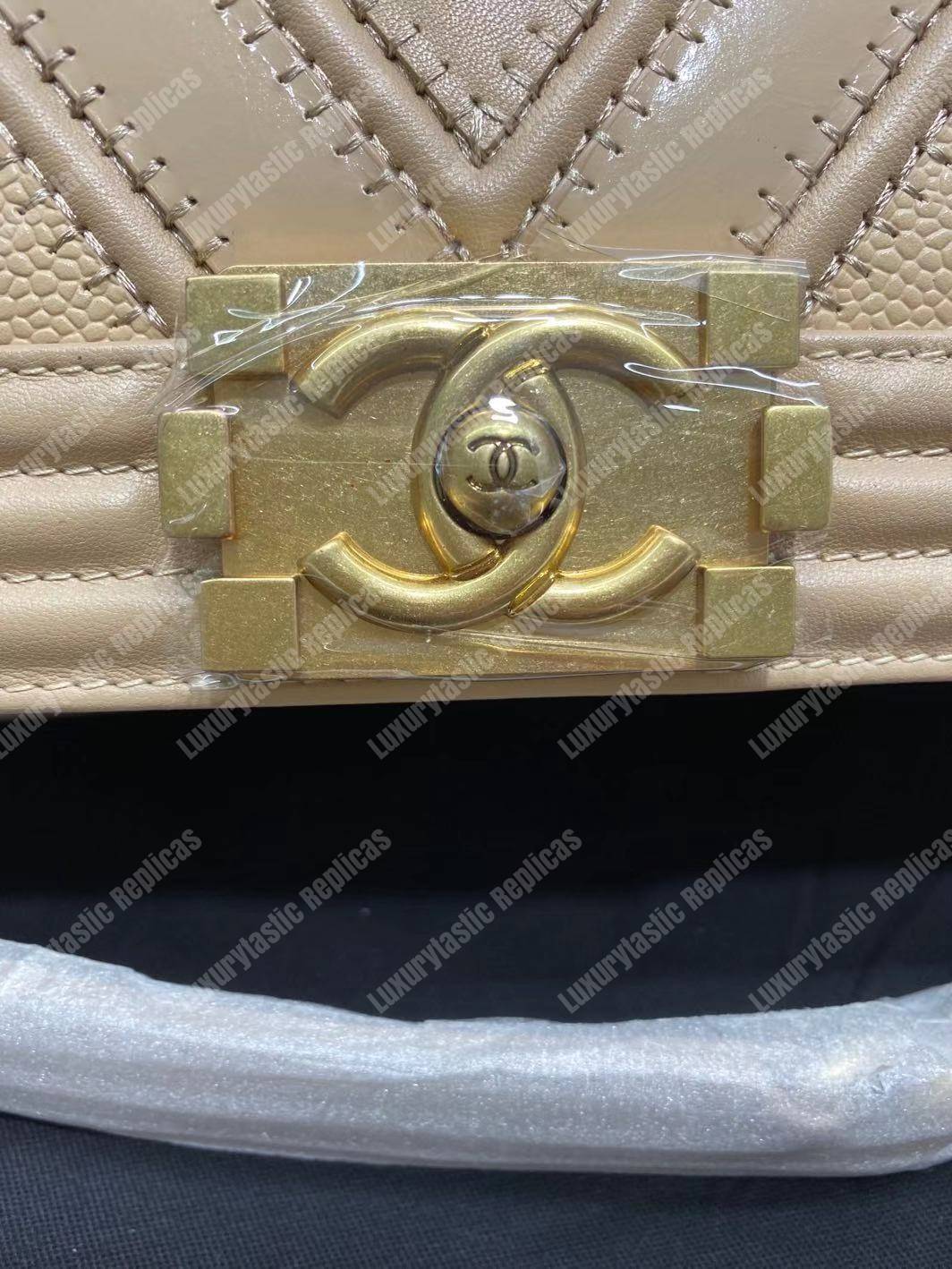 Ch*el medium boy flap bag