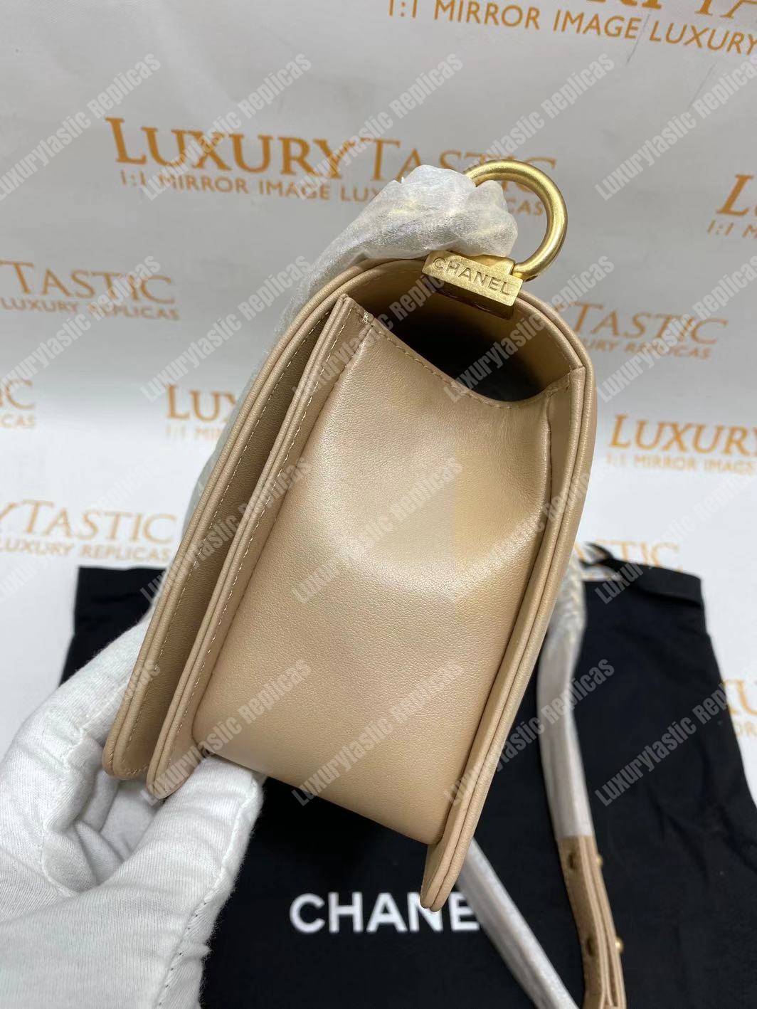 Ch*el medium boy flap bag