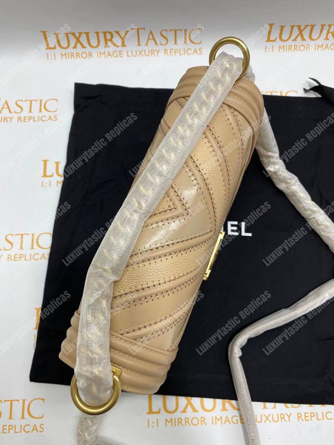 Ch*el medium boy flap bag