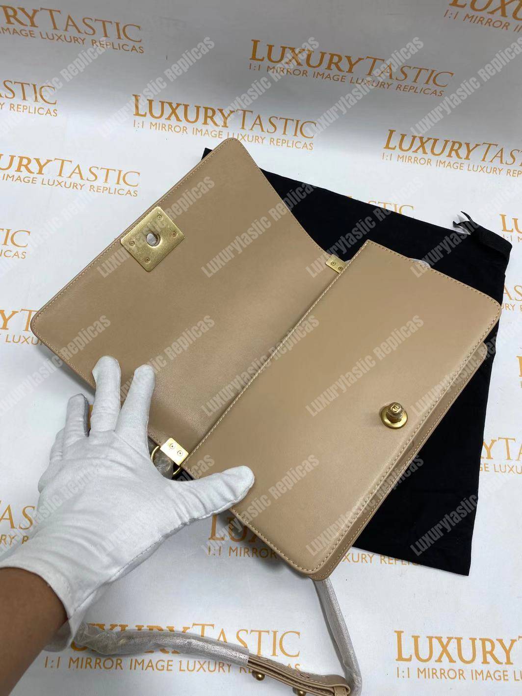 Ch*el medium boy flap bag