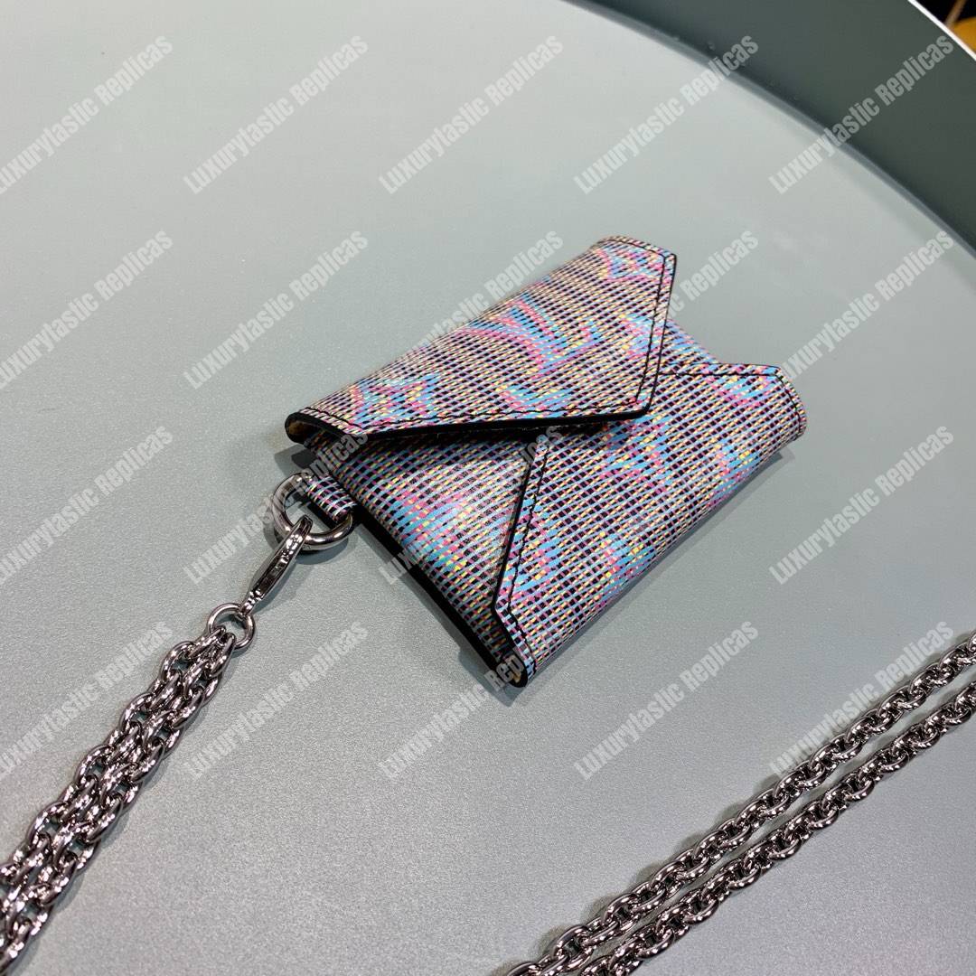 LV Kirigami Necklace Wallet Monogram LV Pop Motif Bleu