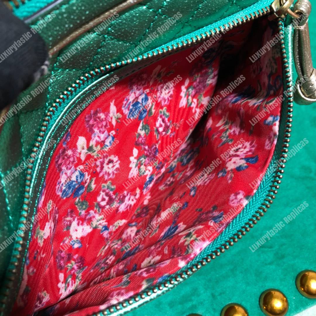 G*u*i zumi clutch metallic red/green
