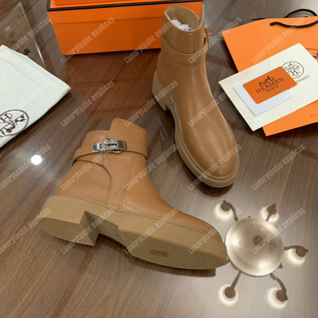 H**mes veo ankle boot brown