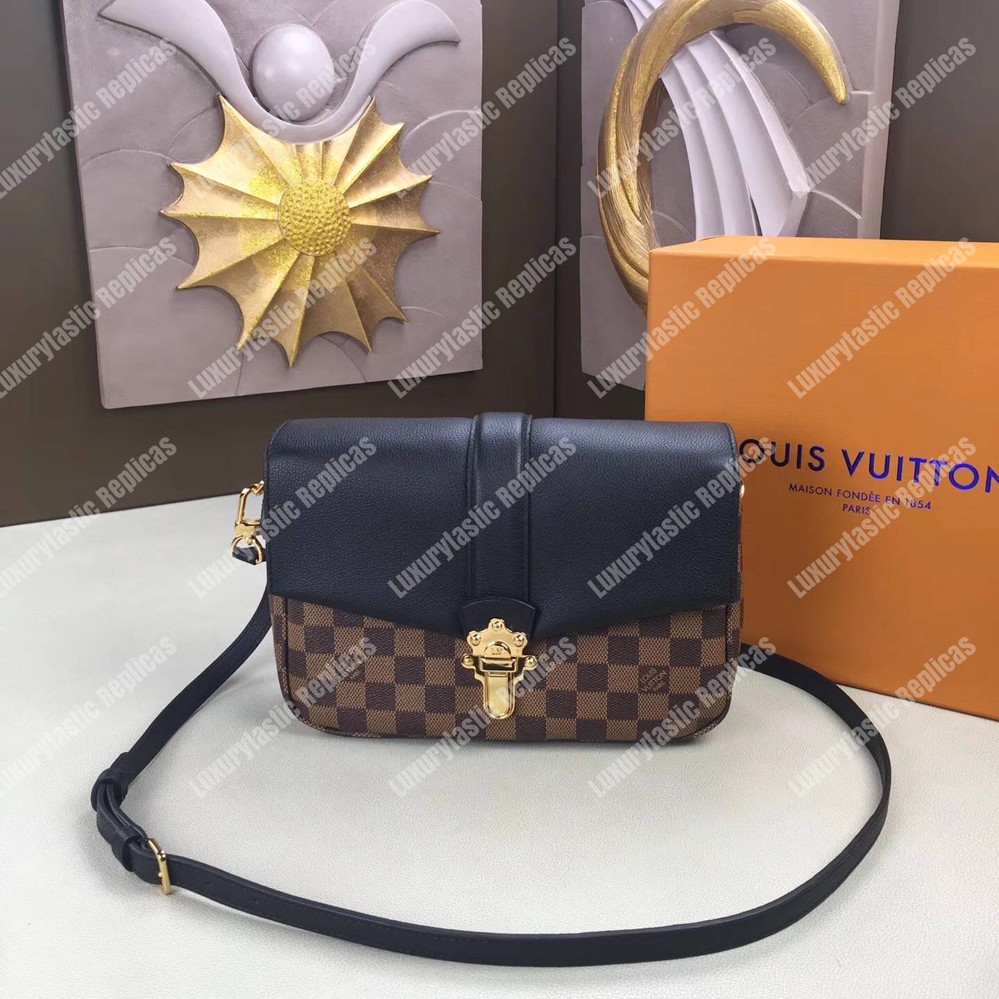 LV Clapton PM Damier Ebene Noir