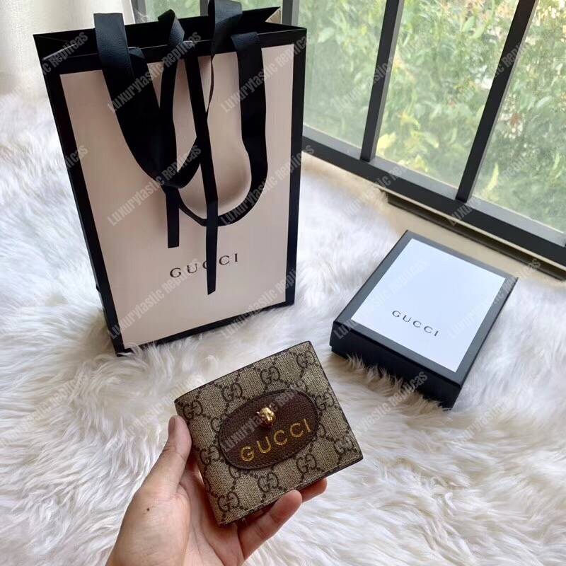 G*u*i neo vintage gg sup*e wallet beige ebony
