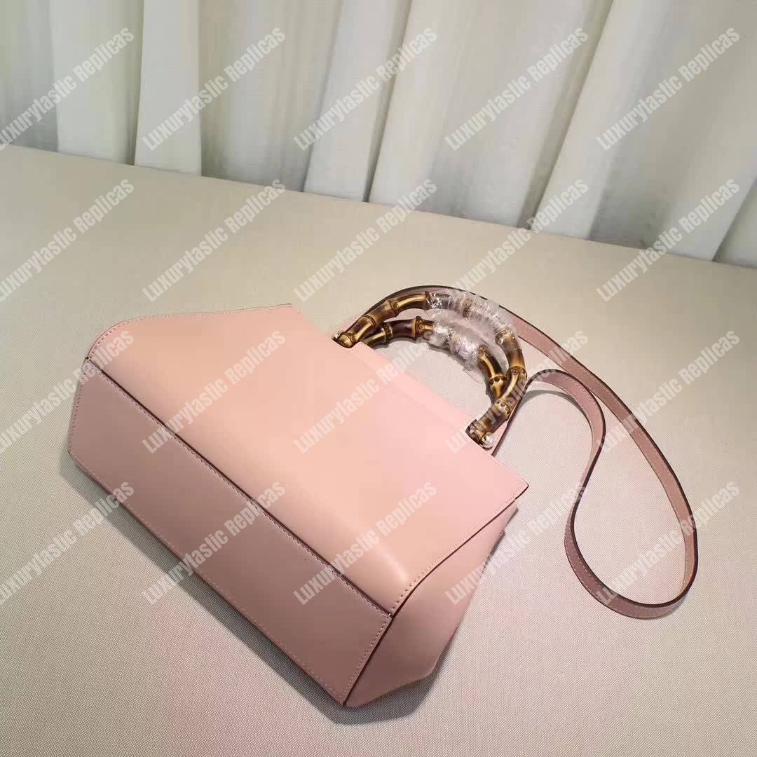 G*u*i nymphaea small top handle bag light pink