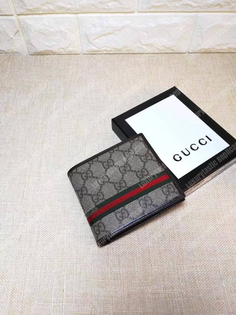 G*u*i gg sup*e web bi-fold wallet
