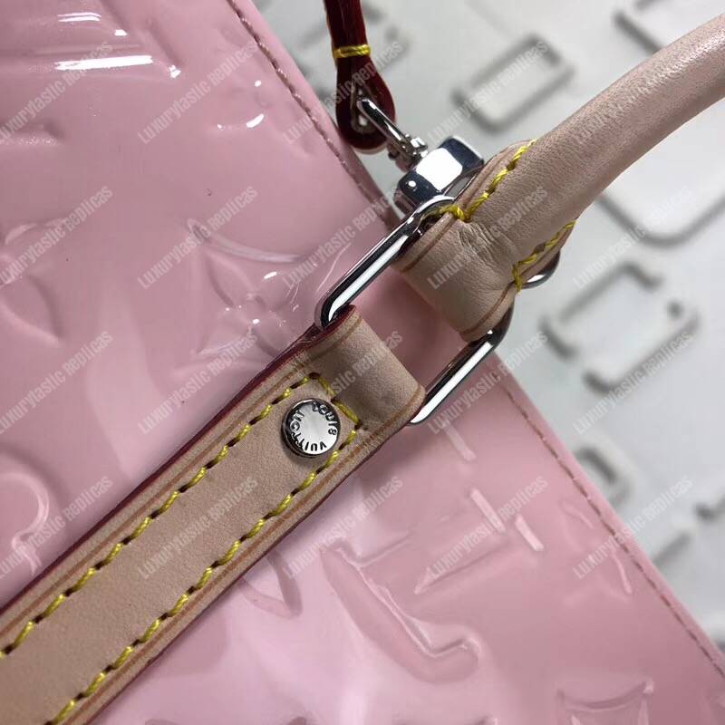 LV Monogram Vernis Neo Triangle Bag Pink