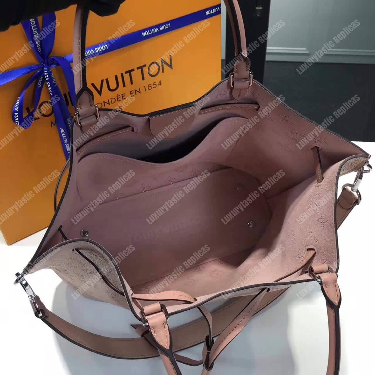 LV Girolata Handbag Mahina Magnolia
