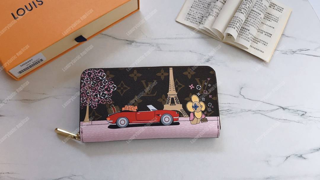 LV Zippy Wallet Eiffel Tower Print
