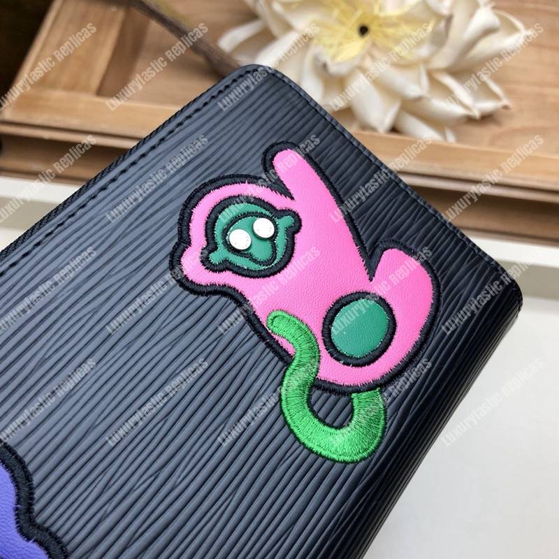 LV Special Edition Zippy Wallet Epi Leather Black