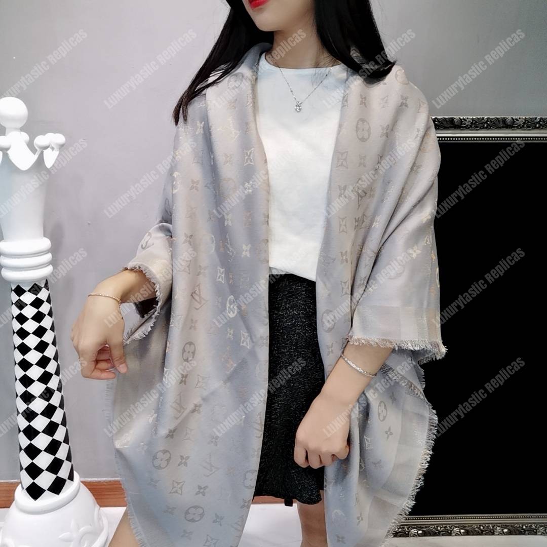 LV Monogram Shine Shawl