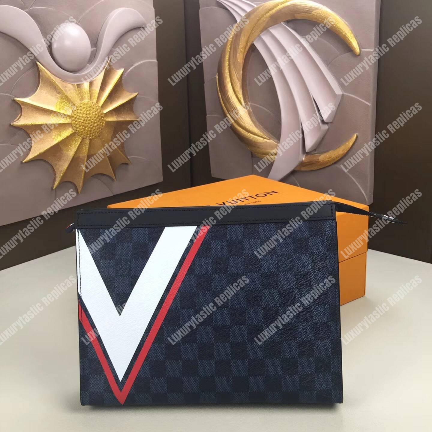 LV Pochette Voyage MM Damier Cobalt Canvas