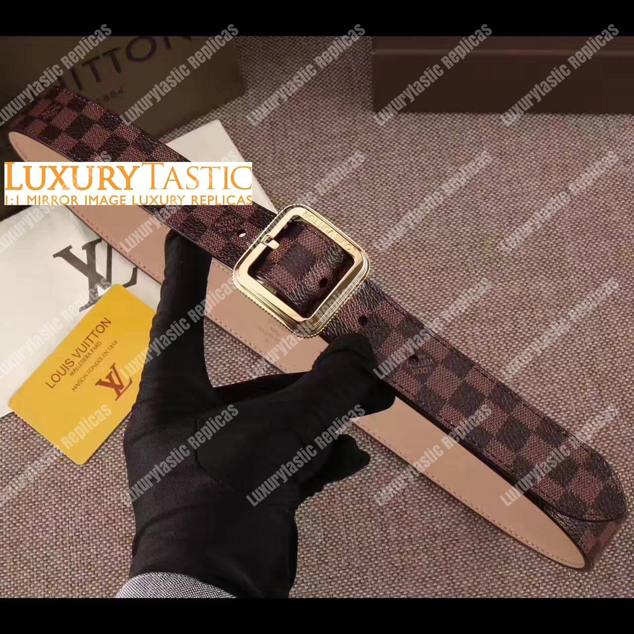 LV Malletier Belt 30mm Damier Ebene 2016 Edition
