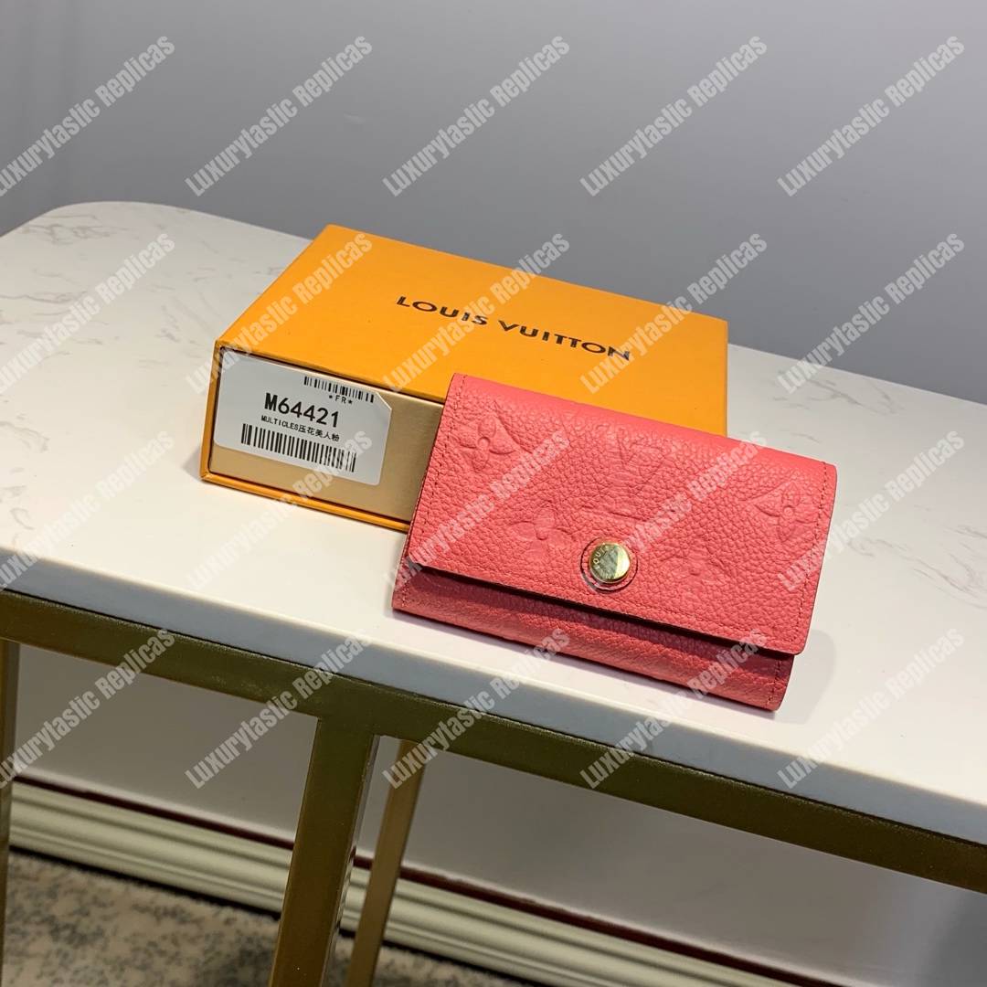 LV 6 KEY HOLDER Monogram Empreinte leather Cherry