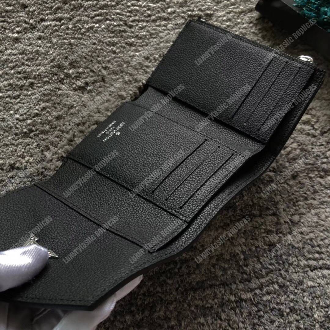 LV MyLockMe Compact Wallet Noir