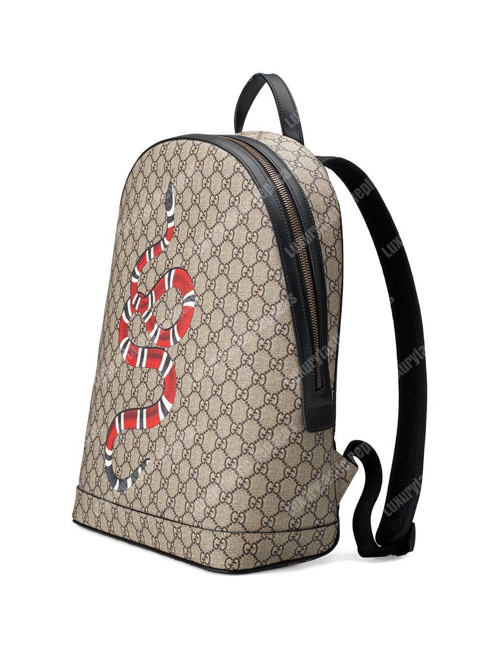 G*u*i kingsnake print gg sup*e backpack