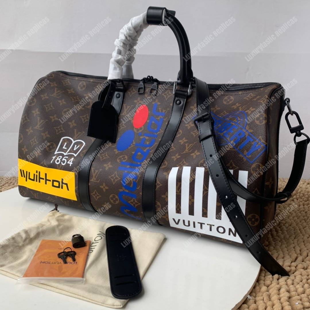LV Keepall Bandouliere 45 Monogram Marron
