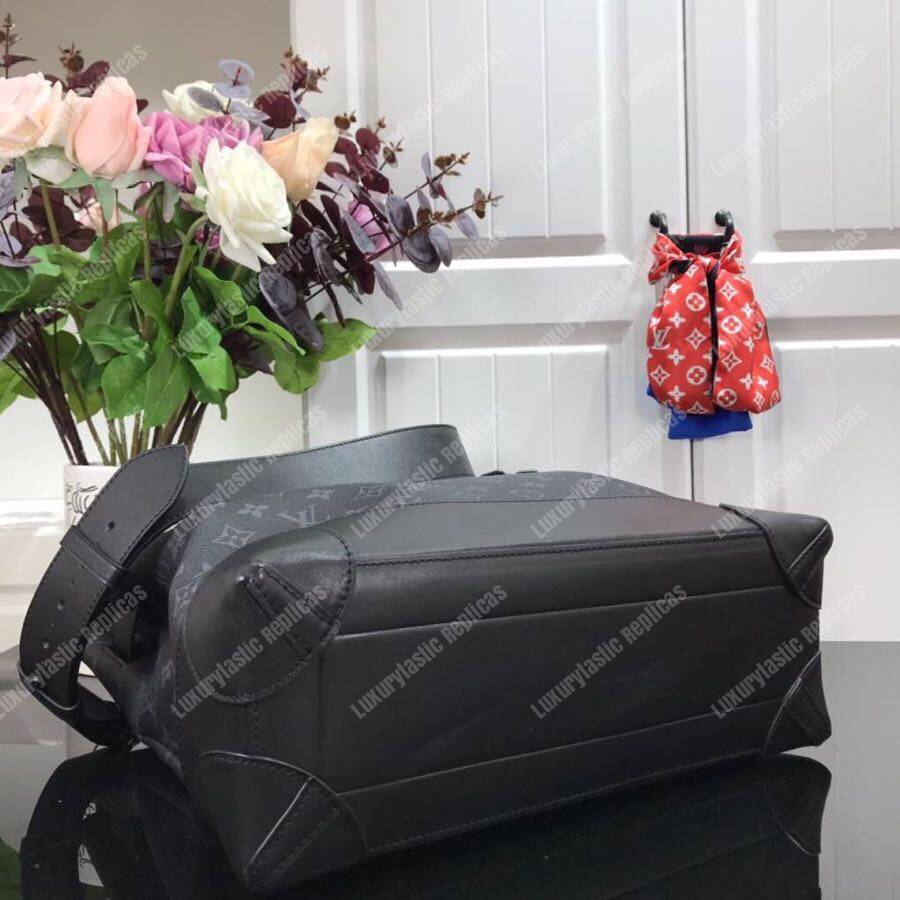 LV Streamer PM Taiga Leather Monogram Gray