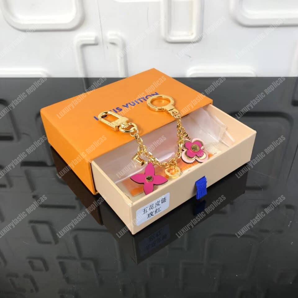 LV Blooming Flowers Chain Bag Charm and Key Holder